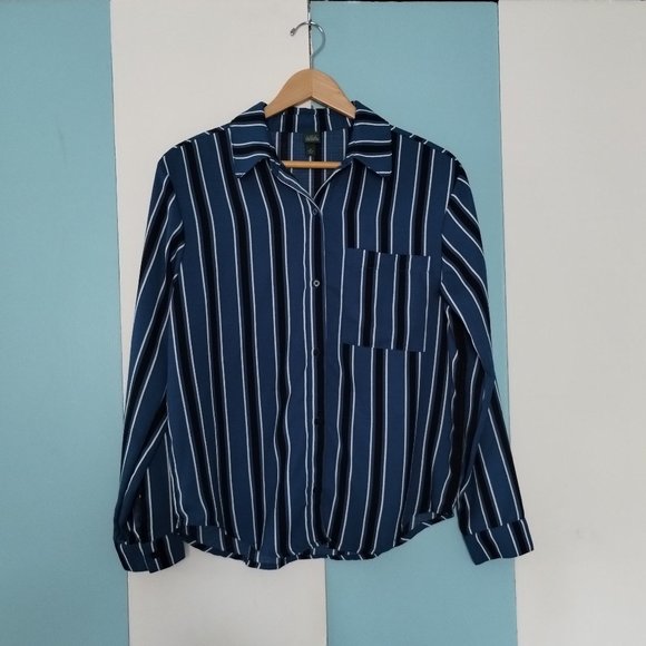Wild Fable Striped Blouse - Picture 8 of 12
